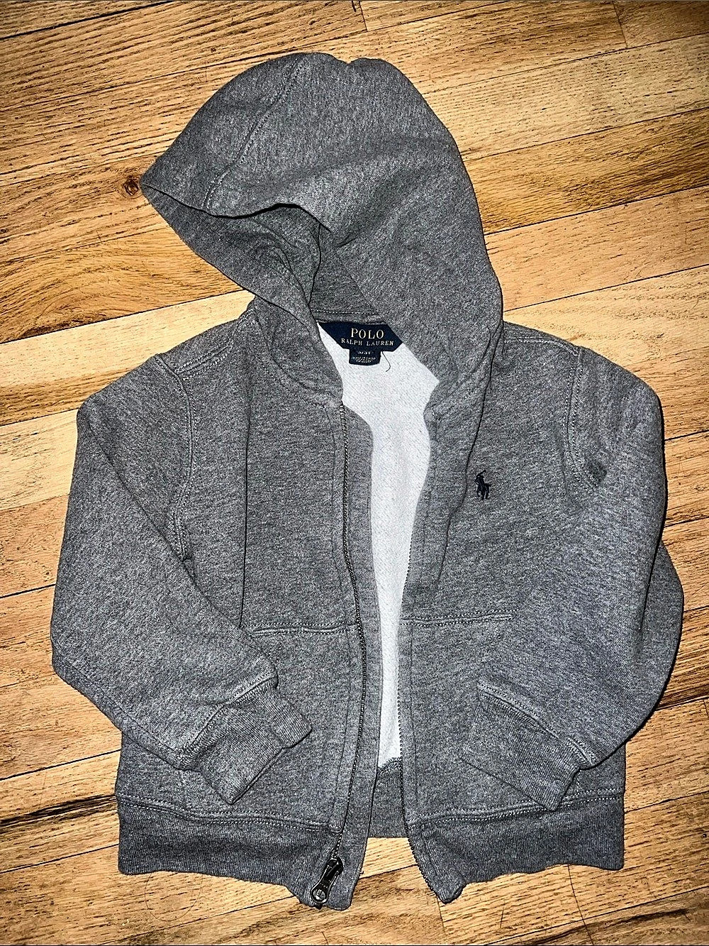 Polo Ralph Lauren Toddler Fleece Full-Zip Hoodie Gray 3T
